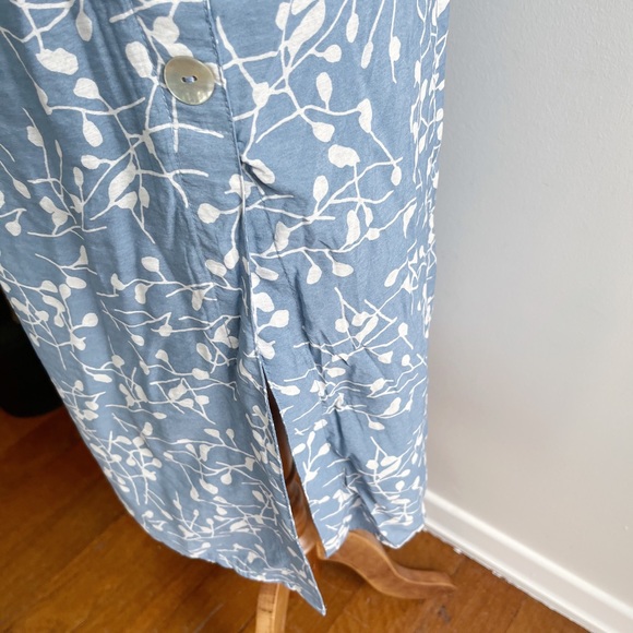 NEW DISSH Women's Size 14 Blue Print Midi Dress - Picture 5 of 11